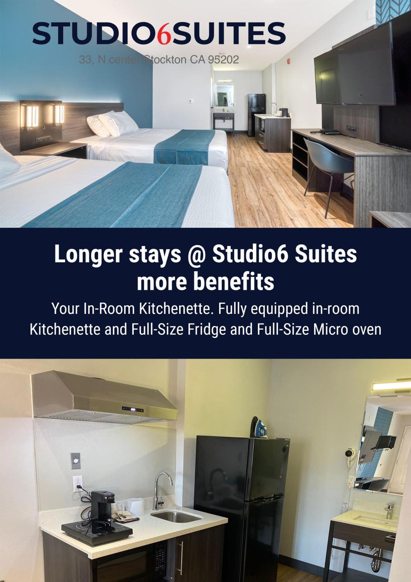 Studio 6 Suites Stockton, Ca Waterfront Exteriér fotografie